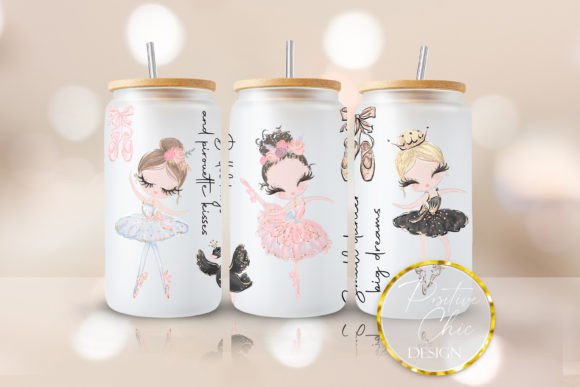 Ballerina 16 Oz Glass Tumbler Wrap PNG Review