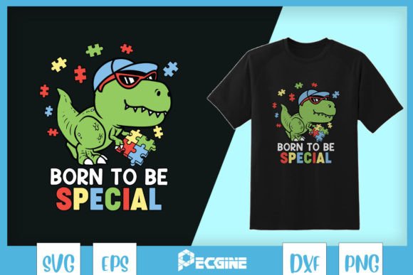 Born to Be Special T-rex Puzzle Dino SVG Review