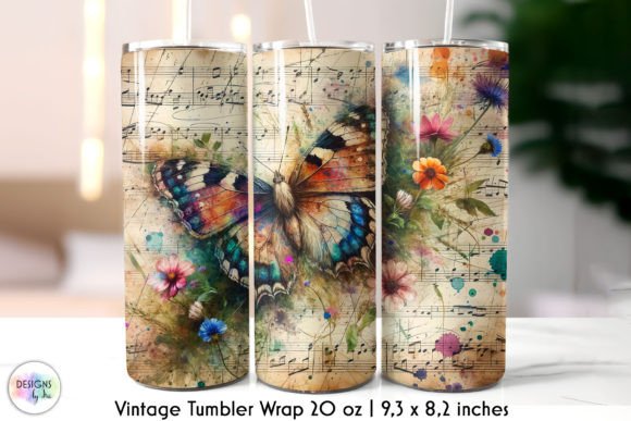 Butterfly with Wildflowers Retro Tumbler Review