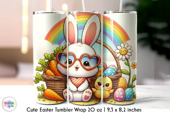 Cute Easter Bunny Retro Tumbler Wrap Review