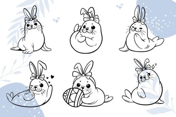 Easter Bunny Seals SVG: A Playful Embroidery Design Review