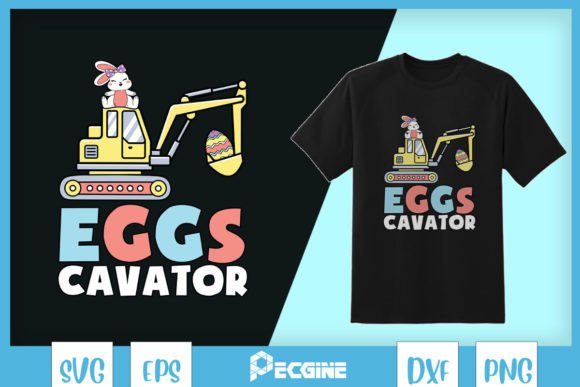 Eggs Cavator Easter Bunny Excavator SVG Review