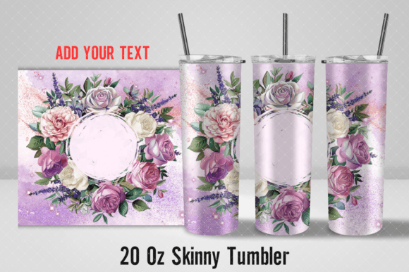 Flowers Glitter Tumbler 20oz Sublimation Review