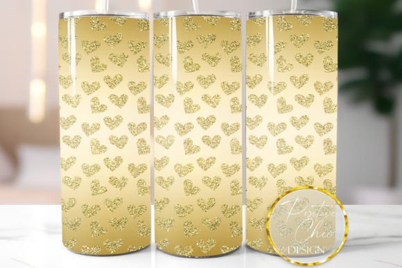 Golg Hearts Glitter Skinny Tumbler Wrap Review