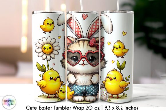 Kitten with Easter Chicks Cute Tumbler Review