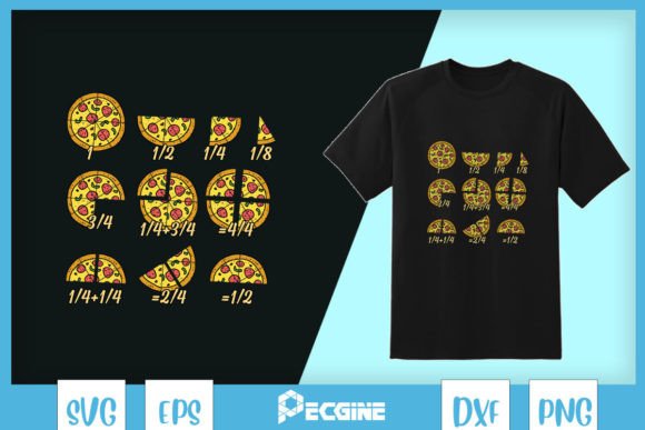 Math Fractions Pizza Nerdy Teacher SVG Review