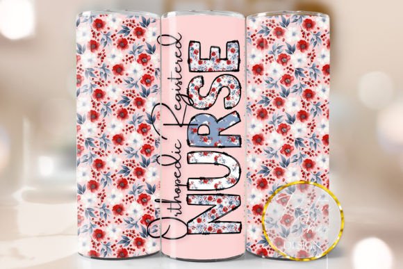 Orthopedic Nurse Tumbler Wrap Design PNG
