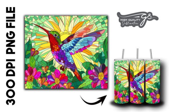 Stain Glass Hummingbird Tumbler Wrap 38 Review