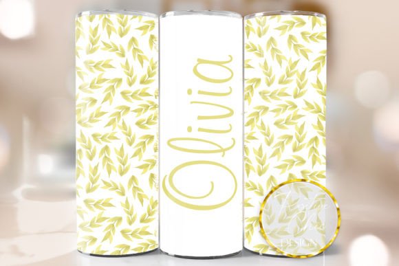 Yellow Tumbler Wrap Personalized Design